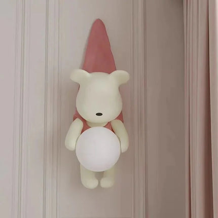 Lampe Enfant Applique Murale LED Style Moderne en Résine Crème, Lumière d’Ambiance Ajustable - Luminous Place