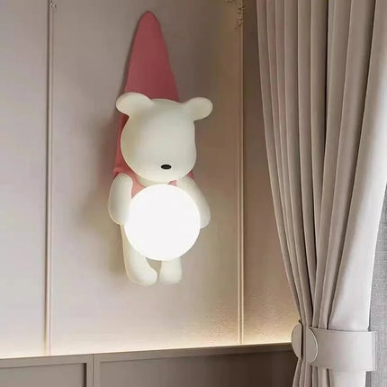 Lampe Enfant Applique Murale LED Style Moderne en Résine Crème, Lumière d’Ambiance Ajustable - Luminous Place