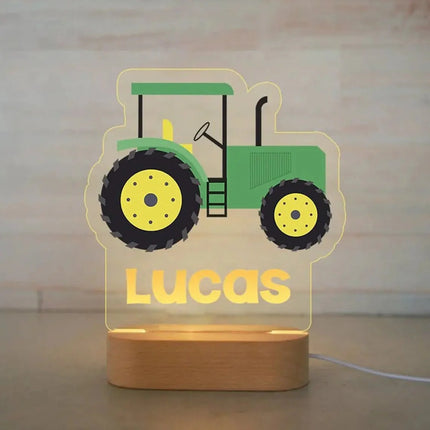 Lampe Enfant Veilleuse Animal en Acrylique Gravée, Lumière Douce Personnalisée - Luminous Place