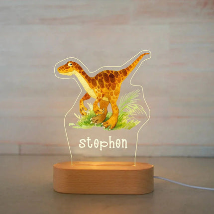 Lampe Enfant Veilleuse Animal en Acrylique Gravée, Lumière Douce Personnalisée - Luminous Place
