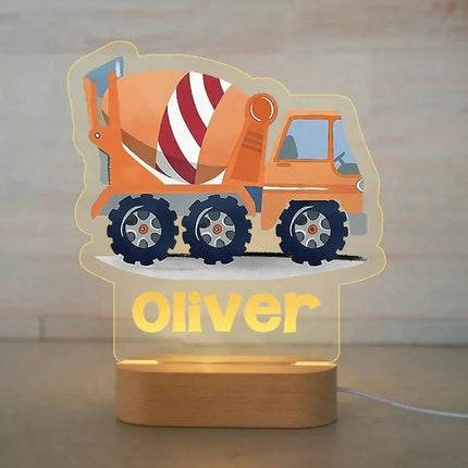 Lampe Enfant Veilleuse Animal en Acrylique Gravée, Lumière Douce Personnalisée - Luminous Place