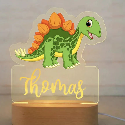 Lampe Enfant Veilleuse Animal en Acrylique Gravée, Lumière Douce Personnalisée - Luminous Place