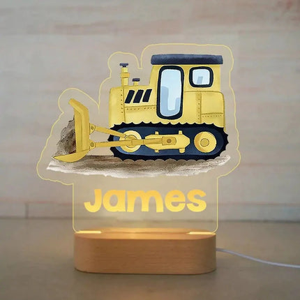 Lampe Enfant Veilleuse Animal en Acrylique Gravée, Lumière Douce Personnalisée - Luminous Place