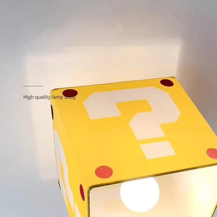 Lampe Enfant Plafonnier Jaune Créatif en Tissu Lin, Lumière Chaude - Luminous Place