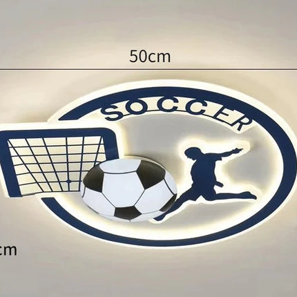 Lampe Enfant Plafonnier LED Football Moderne en Métal et Acrylique - Luminous Place