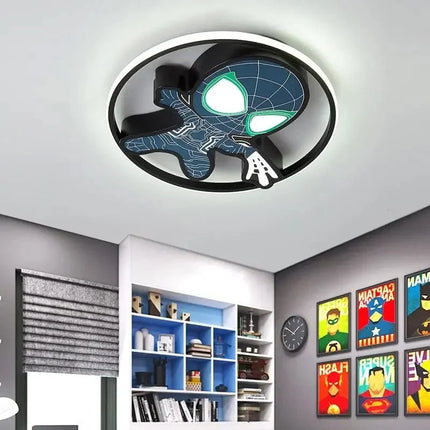 Lampe Enfant Spiderman Marvel Plafonnier LED Créatif en Fer pour Chambre - Luminous Place