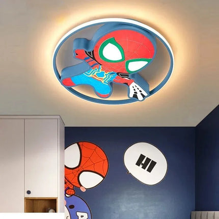 Lampe Enfant Spiderman Marvel Plafonnier LED Créatif en Fer pour Chambre - Luminous Place