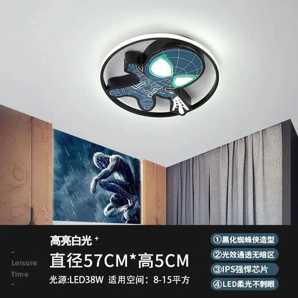 Lampe Enfant Spiderman Marvel Plafonnier LED Créatif en Fer pour Chambre - Luminous Place
