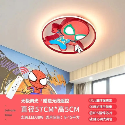 Lampe Enfant Spiderman Marvel Plafonnier LED Créatif en Fer pour Chambre - Luminous Place