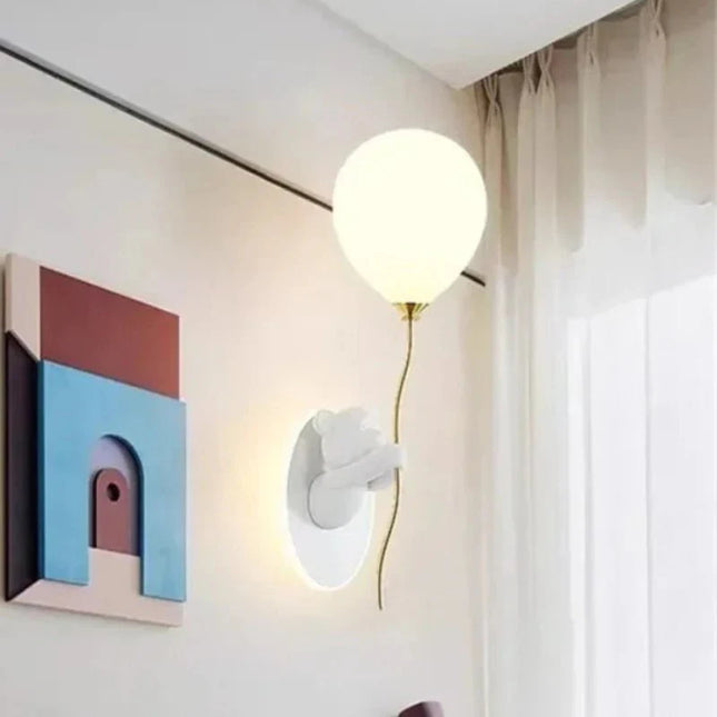 Lampe Enfant Applique Murale Ours Créative en Résine, Lumière d'Ambiance Macaron - Luminous Place