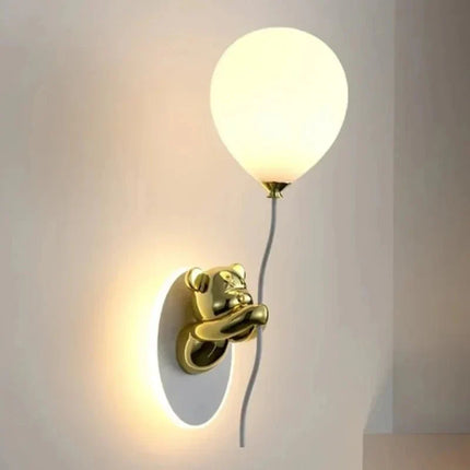 Lampe Enfant Applique Murale Ours Créative en Résine, Lumière d'Ambiance Macaron - Luminous Place