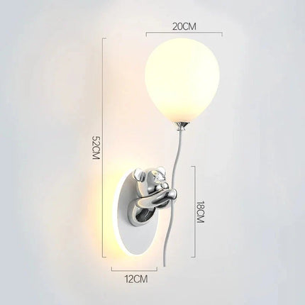 Lampe Enfant Applique Murale Ours Créative en Résine, Lumière d'Ambiance Macaron - Luminous Place