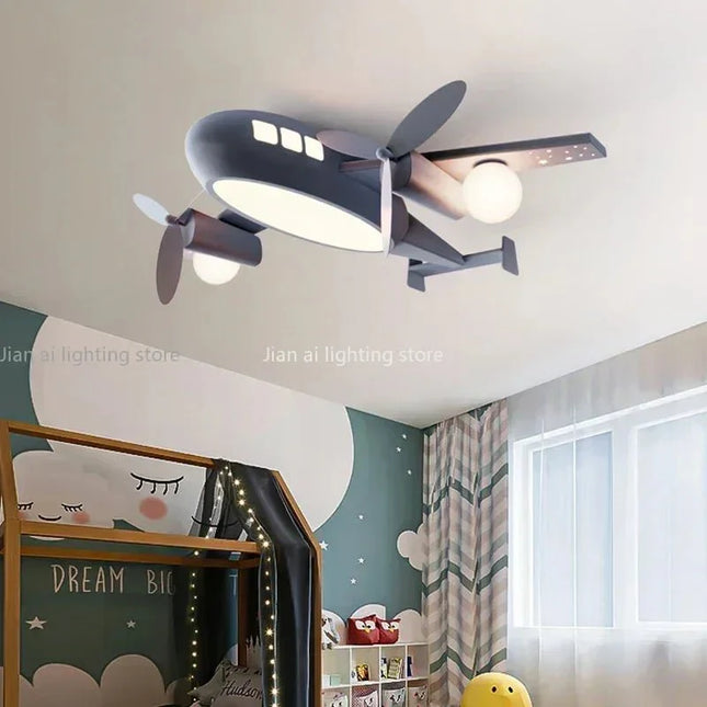 Lampe Enfant Lustre Avion LED Design Moderne et Minimaliste pour Chambre - Luminous Place