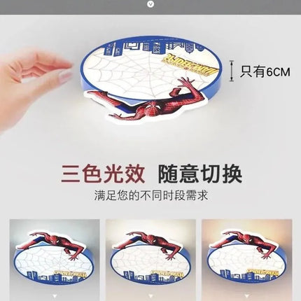Lampe Enfant Spiderman LED style nordique design moderne pour chambre - Luminous Place