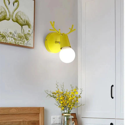 Lampe Enfant Applique Murale LED Bois Macaron Nordique pour Chambre - Luminous Place