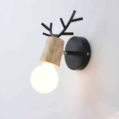 Lampe Enfant Applique Murale LED Bois Macaron Nordique pour Chambre - Luminous Place