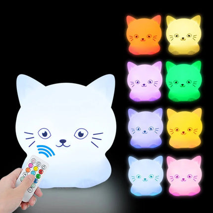 Lampe Enfant Hibou LED Rechargeable en Silicone avec Télécommande et 9 Couleurs - Luminous Place