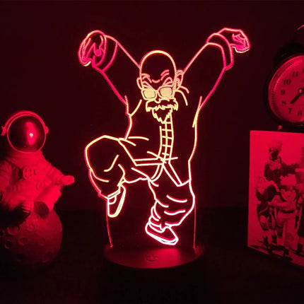 Lampe Enfant LED 3D Dragon Ball Goku Super Saiyan en acrylique, veilleuse design avec télécommande - Luminous Place