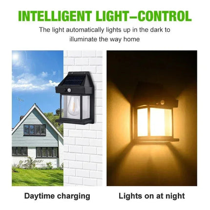 Luminaire Extérieur Applique Solaire Tungstène IP65 avec Capteur de Mouvement 3 Modes - Luminous Place