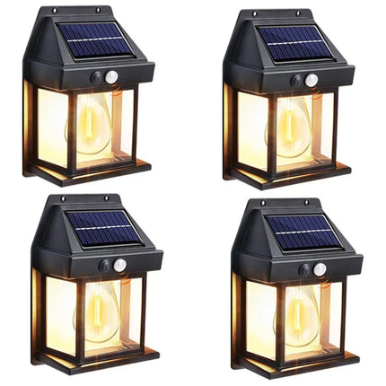 Luminaire Extérieur Applique Solaire Tungstène IP65 avec Capteur de Mouvement 3 Modes - Luminous Place