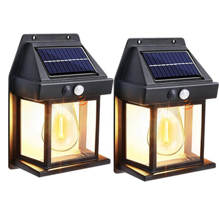 Luminaire Extérieur Applique Solaire Tungstène IP65 avec Capteur de Mouvement 3 Modes - Luminous Place