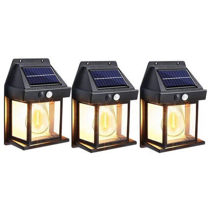 Luminaire Extérieur Applique Solaire Tungstène IP65 avec Capteur de Mouvement 3 Modes - Luminous Place