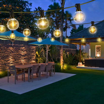 Luminaire Extérieur Guirlande LED Globe G40 IP65, lumière chaude pour balcon et fête - Luminous Place