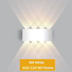 Blanc 8W / Lumière blanche 6000K|Étanche - Alliage d'aluminium