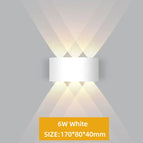 Blanc 6W / Lumière blanche 6000K|Étanche - Alliage d'aluminium