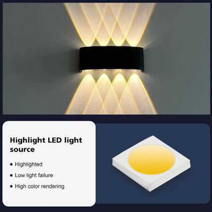 Luminaire Extérieur LED IP65 en alliage d’aluminium, lumière chaude ou blanche, design moderne - Luminous Place