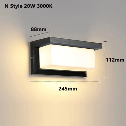 Luminaire Extérieur LED Étanche IP65 avec Capteur de Mouvement Radar - Luminous Place