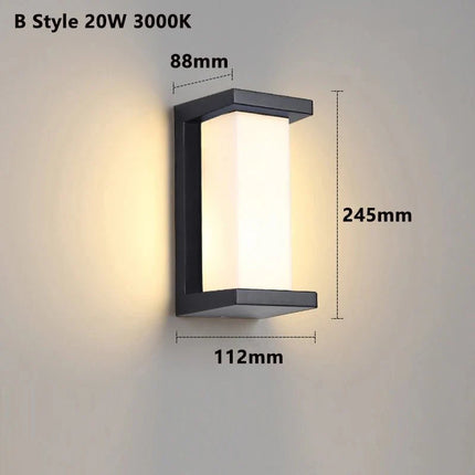 Luminaire Extérieur LED Étanche IP65 avec Capteur de Mouvement Radar - Luminous Place