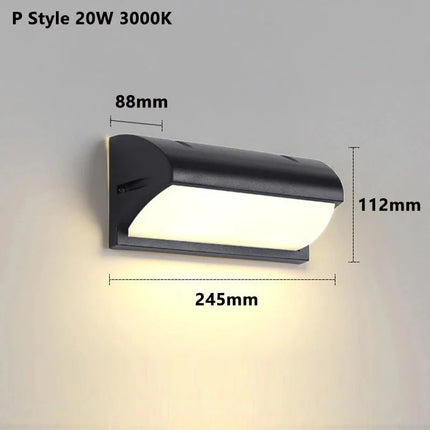 Luminaire Extérieur LED Étanche IP65 avec Capteur de Mouvement Radar - Luminous Place