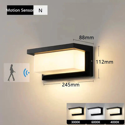 Luminaire Extérieur LED Étanche IP65 avec Capteur de Mouvement Radar - Luminous Place