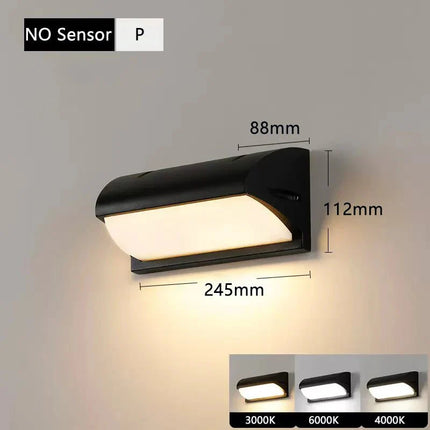 Luminaire Extérieur LED Étanche IP65 avec Capteur de Mouvement Radar - Luminous Place