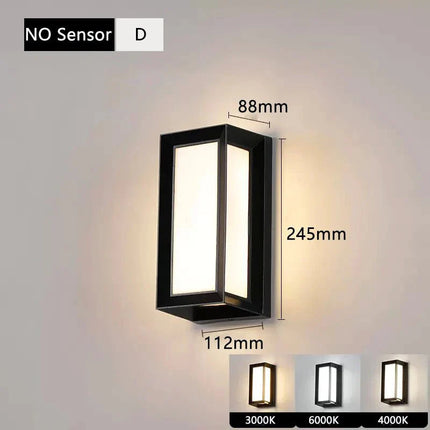 Luminaire Extérieur LED Étanche IP65 avec Capteur de Mouvement Radar - Luminous Place