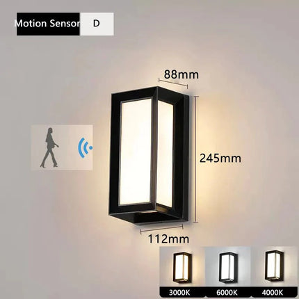 Luminaire Extérieur LED Étanche IP65 avec Capteur de Mouvement Radar - Luminous Place