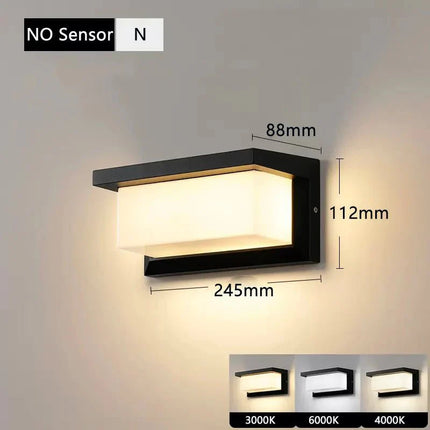Luminaire Extérieur LED Étanche IP65 avec Capteur de Mouvement Radar - Luminous Place
