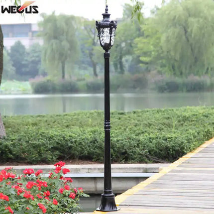 Luminaire Extérieur Jardin Style Européen Antique en Aluminium 1,8m - Luminous Place