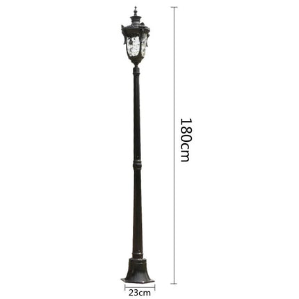 Luminaire Extérieur Jardin Style Européen Antique en Aluminium 1,8m - Luminous Place