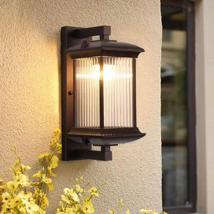 Luminaire Extérieur Applique Murale Aluminium et Verre Borosilicaté Étanche AC85 - 265V - Luminous Place