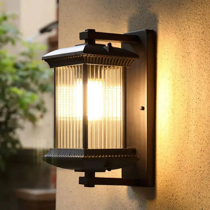 Luminaire Extérieur Applique Murale Aluminium et Verre Borosilicaté Étanche AC85 - 265V - Luminous Place