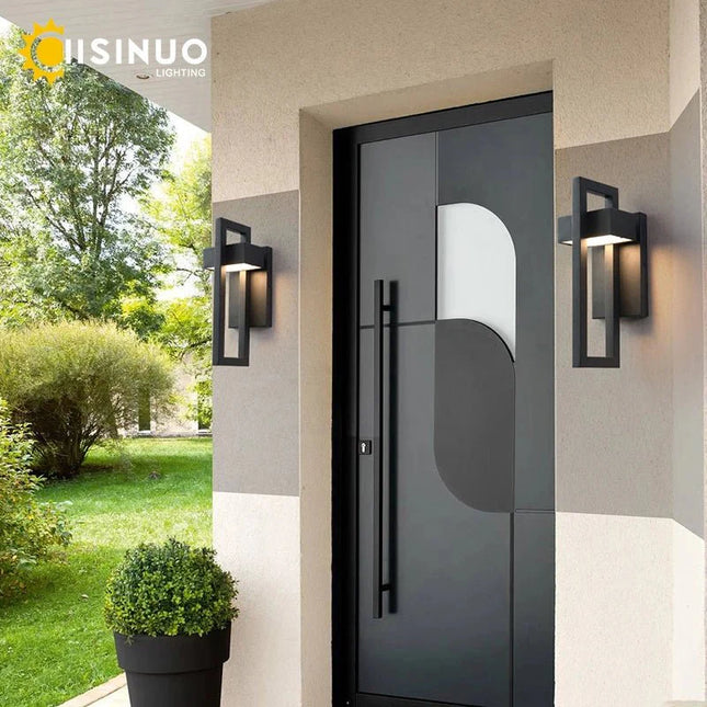 Luminaire Extérieur LED 10W Noir Vintage Étanche en Aluminium pour Jardin et Porche - Luminous Place