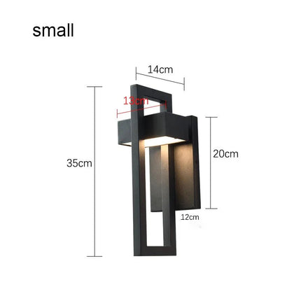 Luminaire Extérieur LED 10W Noir Vintage Étanche en Aluminium pour Jardin et Porche - Luminous Place