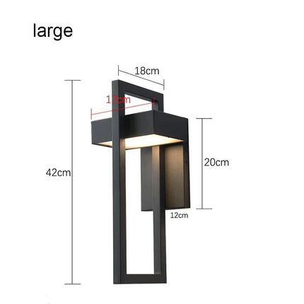 Luminaire Extérieur LED 10W Noir Vintage Étanche en Aluminium pour Jardin et Porche - Luminous Place