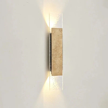 Luminaire Extérieur LED 18W IP65 en Pierre Naturelle pour Porche et Mur - Luminous Place