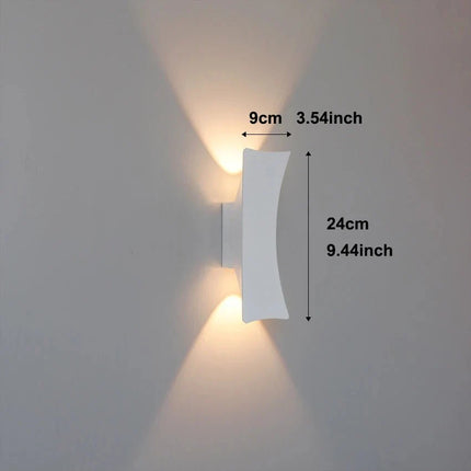 Luminaire Extérieur LED 12W en Aluminium Étanche Double Éclairage Haut/Bas pour Jardin et Porche AC110V/220V - Luminous Place