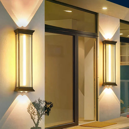 Luminaire Extérieur Applique Murale LED en Acier Inoxydable, Étanche, Design Moderne - Luminous Place
