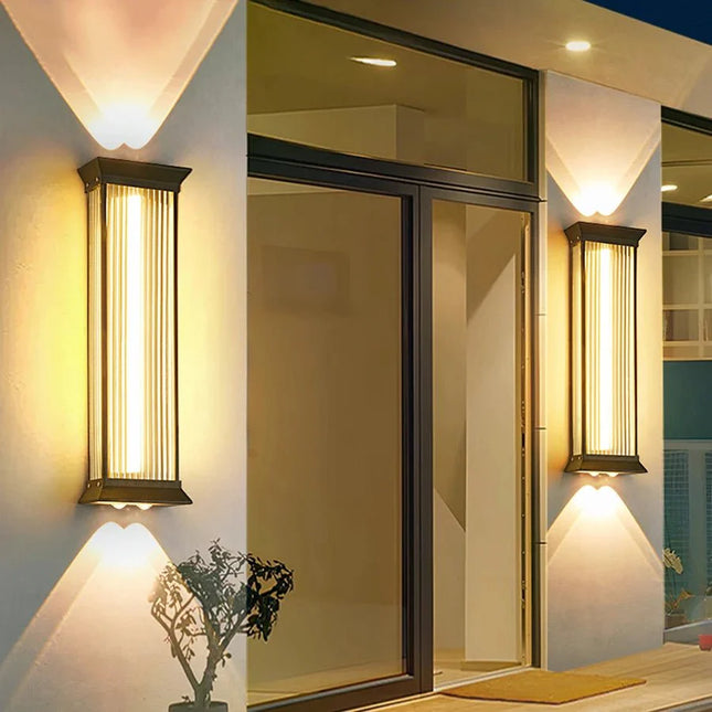 Luminaire Extérieur Applique Murale LED en Acier Inoxydable, Étanche, Design Moderne - Luminous Place