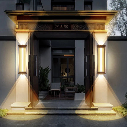 Luminaire Extérieur Applique Murale LED en Acier Inoxydable, Étanche, Design Moderne - Luminous Place